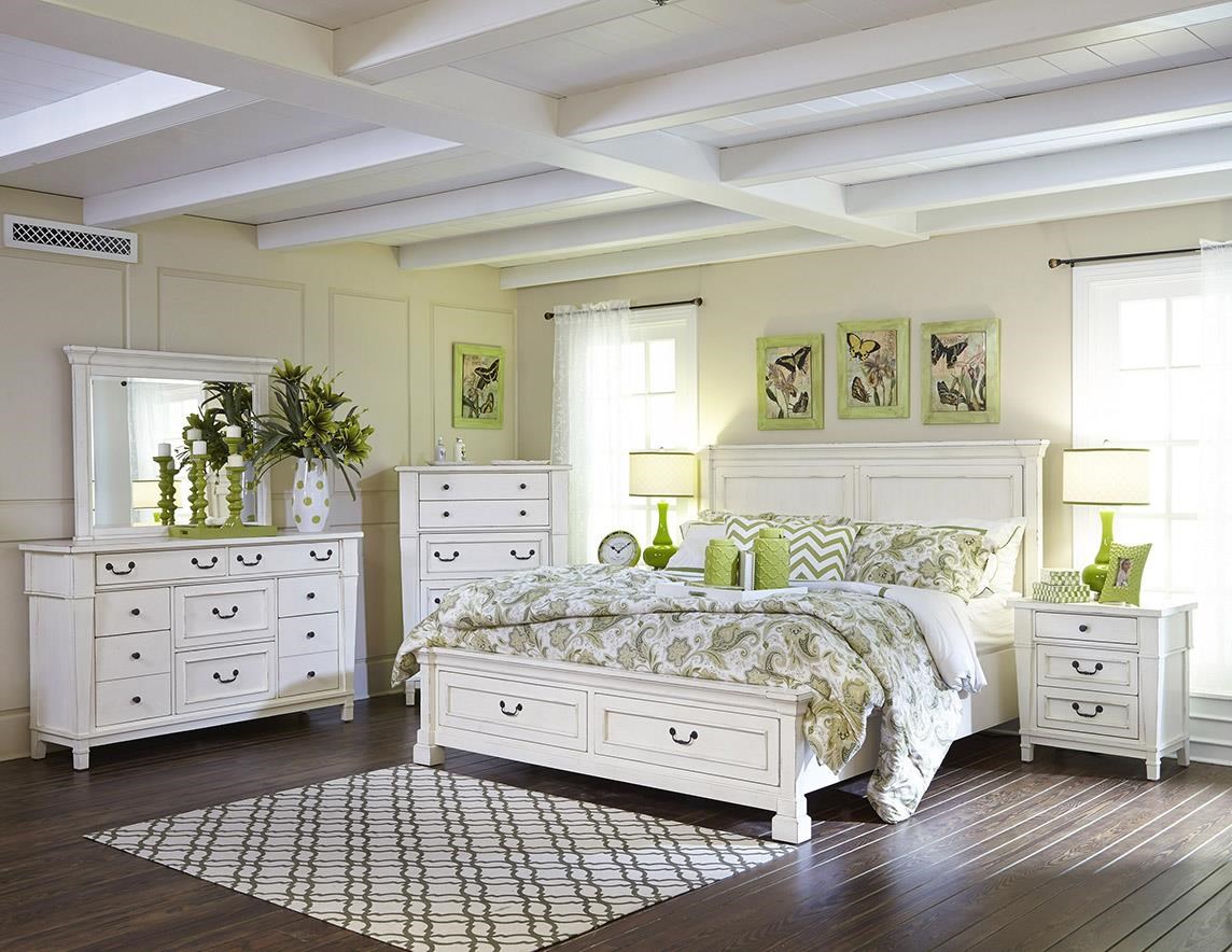 Folio 21 Stoney Creek King Panel Storage, 10 Drawer Dresser, Mirror, 3